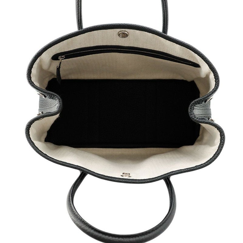 エルメス トートバッグ ガーデンパーティTPM ブラック/シルバー金具 ネゴンダ U刻印 黒