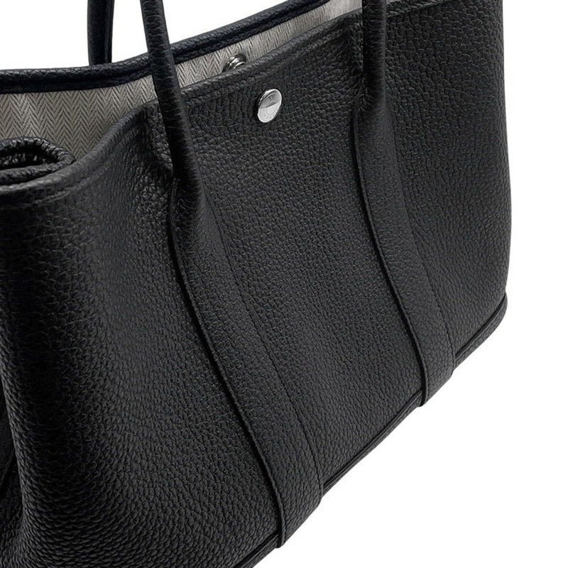 エルメス トートバッグ ガーデンパーティTPM ブラック/シルバー金具 ネゴンダ U刻印 黒