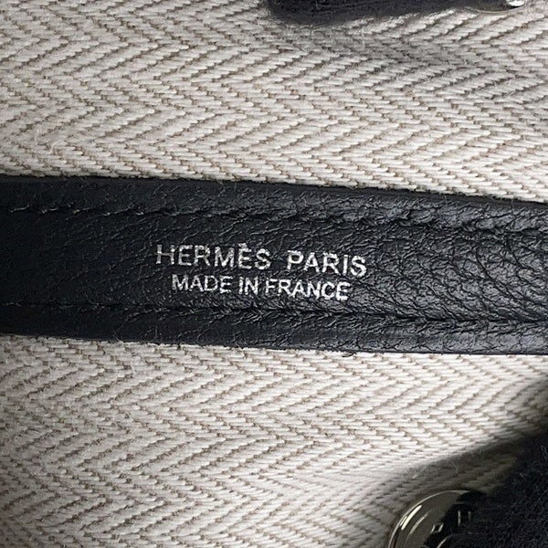 エルメス トートバッグ ガーデンパーティTPM ブラック/シルバー金具 ネゴンダ U刻印 黒