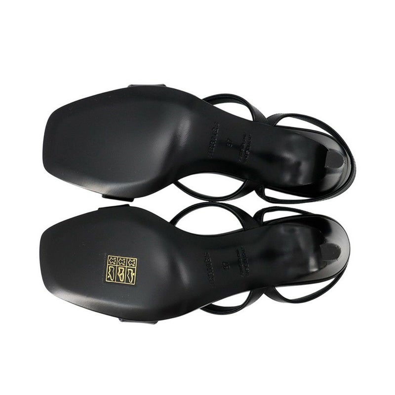 エルメス サンダル グラムール レザー レディースサイズ37 HERMES ミュール 黒