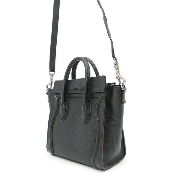 セリーヌ ハンドバッグ ラゲージ ナノショッパー 189243 CELINE 2way 黒