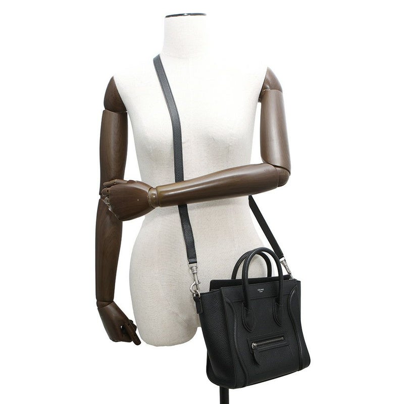 セリーヌ ハンドバッグ ラゲージ ナノショッパー 189243 CELINE 2way 黒