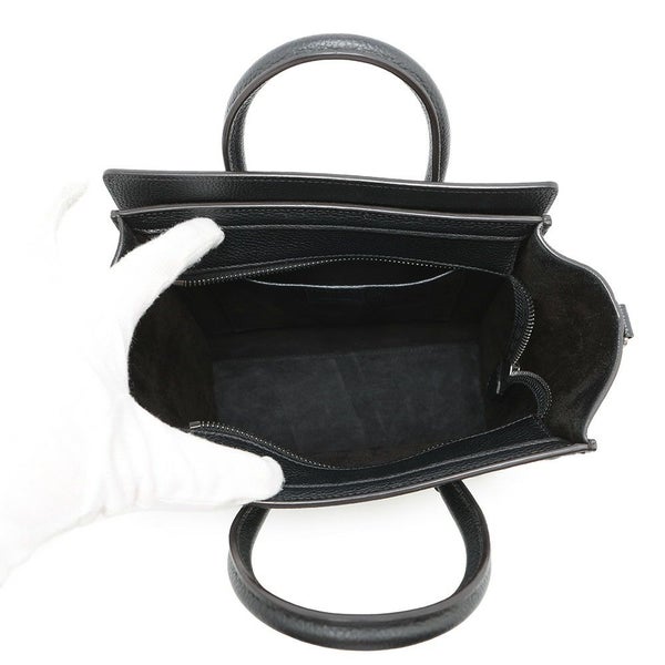 セリーヌ ハンドバッグ ラゲージ ナノショッパー 189243 CELINE 2way 黒