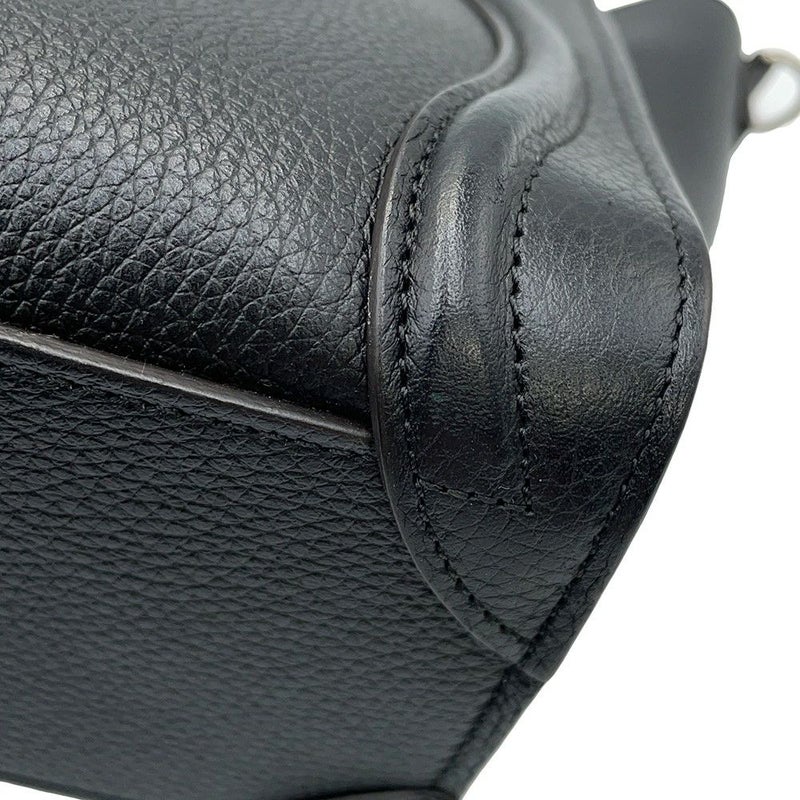 セリーヌ ハンドバッグ ラゲージ ナノショッパー 189243 CELINE 2way 黒