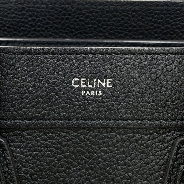 セリーヌ ハンドバッグ ラゲージ ナノショッパー 189243 CELINE 2way 黒