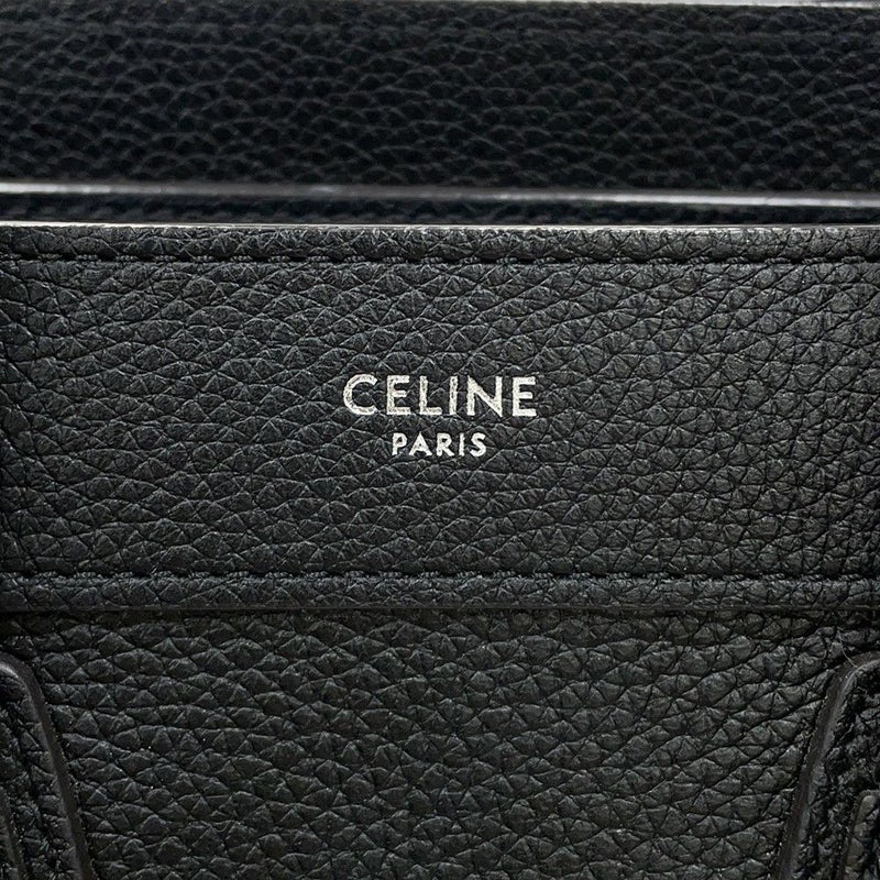 セリーヌ ハンドバッグ ラゲージ ナノショッパー 189243 CELINE 2way 黒