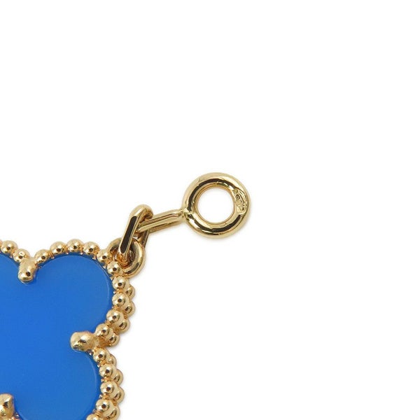 ヴァンクリーフ＆アーペル ブレスレット ヴィンテージ アルハンブラ ブレスレット 5モチーフ ブルーアゲート K18YG VCARP34900