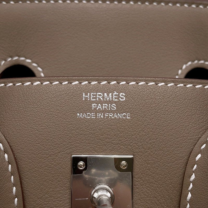 エルメス バーキン25 エトゥープ/シルバー金具 スイフト K刻印 HERMES Birkin ハンドバッグ
