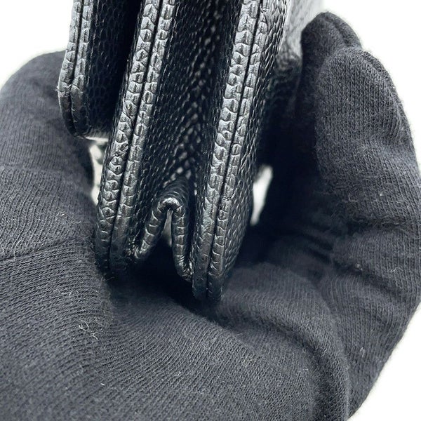シャネル チェーンウォレット クラシック マトラッセ ココマーク キャビアスキン AP0250 CHANEL 財布 黒