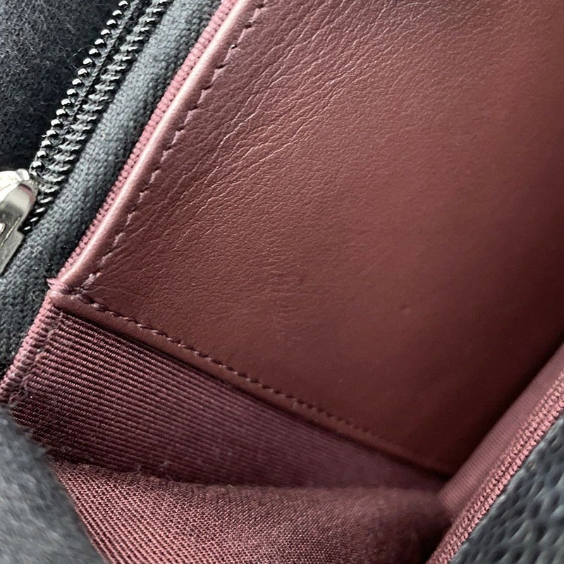 シャネル チェーンウォレット クラシック マトラッセ ココマーク キャビアスキン AP0250 CHANEL 財布 黒