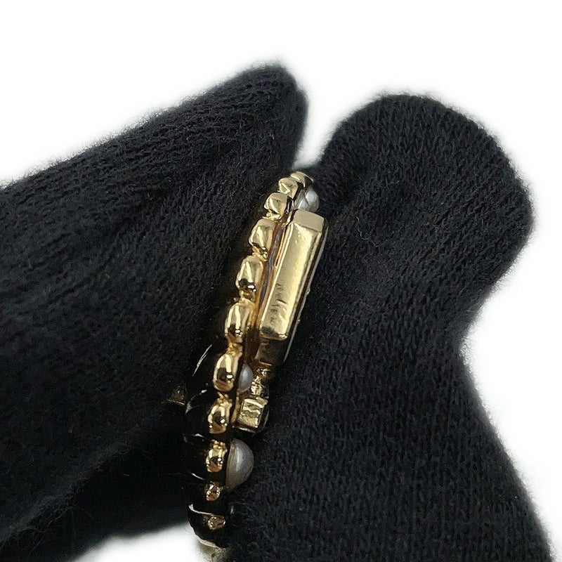 シャネル イヤリング ココマーク 貝殻モチーフ フェイクパール ラインストーン C25 C ABF071 CHANEL アクセサリー