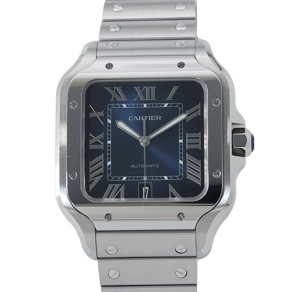 カルティエ サントス ドゥ カルティエ LM WSSA0071 Cartier 腕時計 ブルー文字盤