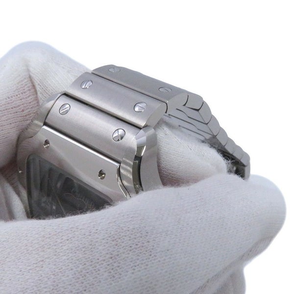 カルティエ サントス ドゥ カルティエ LM WSSA0071 Cartier 腕時計 ブルー文字盤