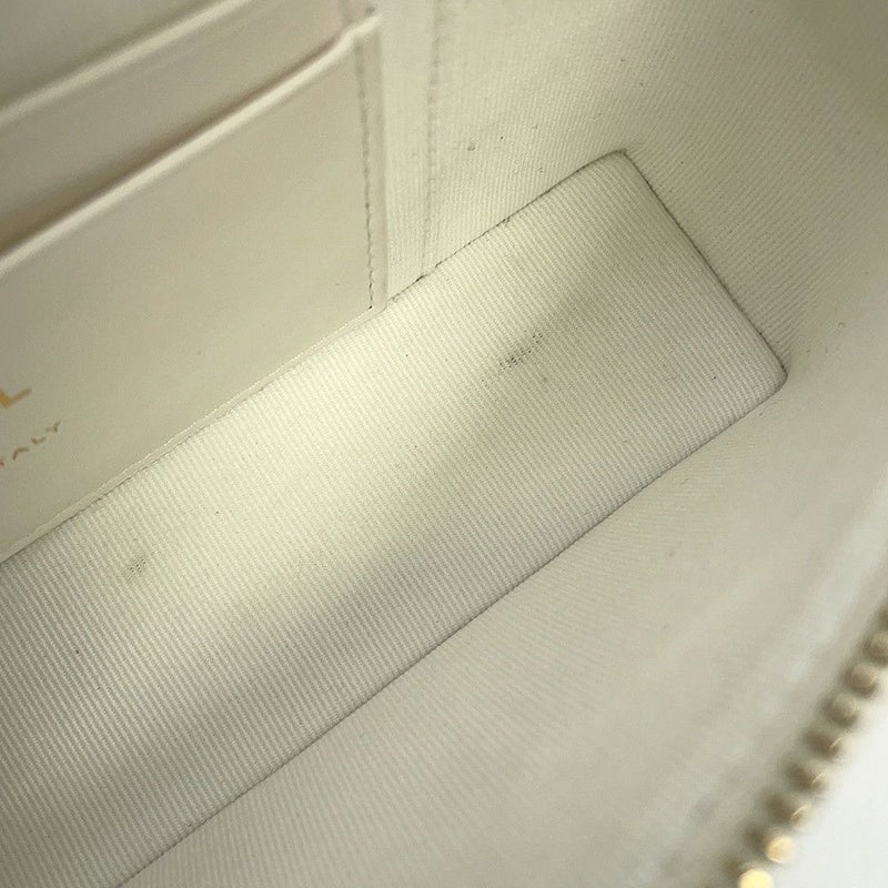 シャネル ハンドバッグ マトラッセ ココマーク バニティケース キャビアスキン AP4404 CHANEL 白 2way ヴァニティ