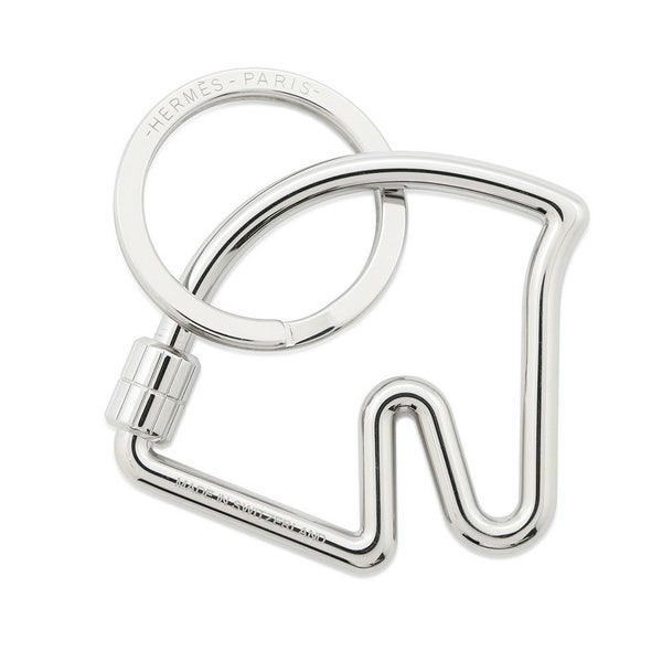 エルメス キーホルダー シュバル Cheval シルバー金具 HERMES キーリング