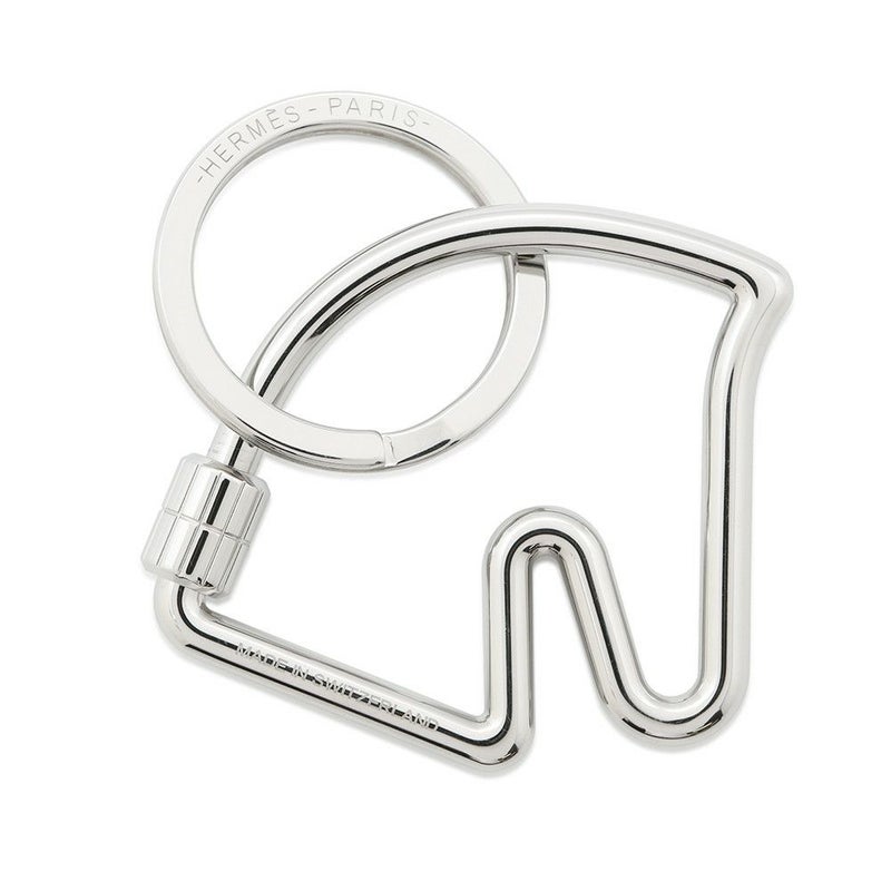 エルメス キーホルダー シュバル Cheval シルバー金具 HERMES キーリング