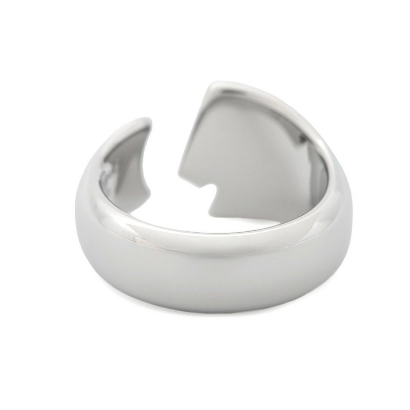 エルメス リング カルーゼル ブラック/シルバー金具 サイズT58 HERMES アクセサリー 指輪