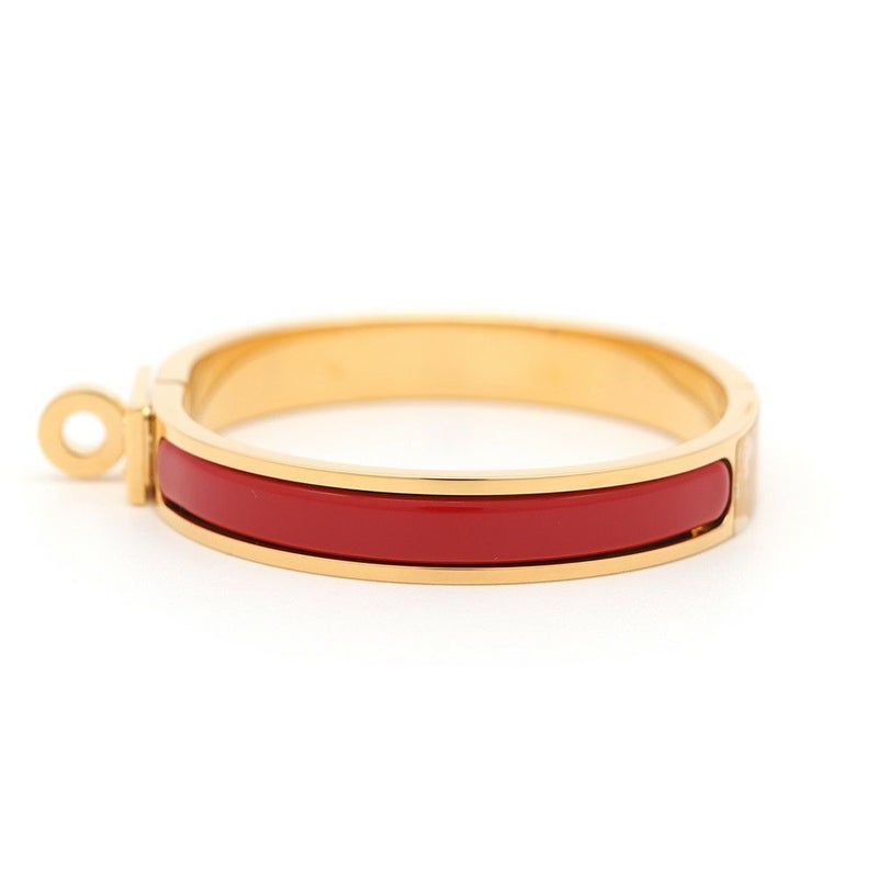 エルメス ブレスレット ミニクリック ケリー PM レッド/ゴールド金具 エナメル HERMES アクセサリー