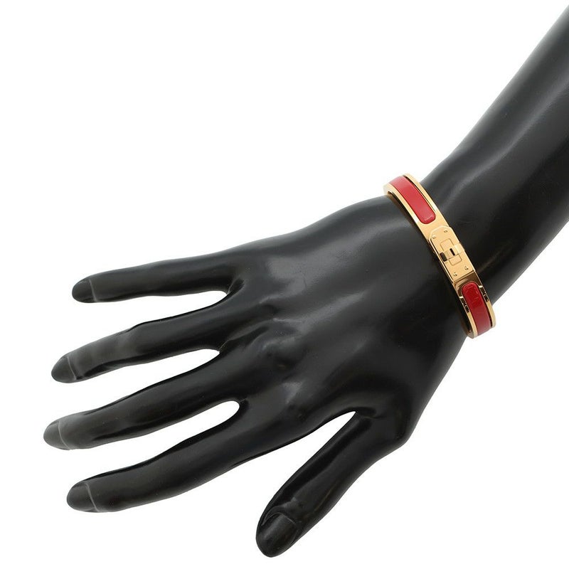エルメス ブレスレット ミニクリック ケリー PM レッド/ゴールド金具 エナメル HERMES アクセサリー
