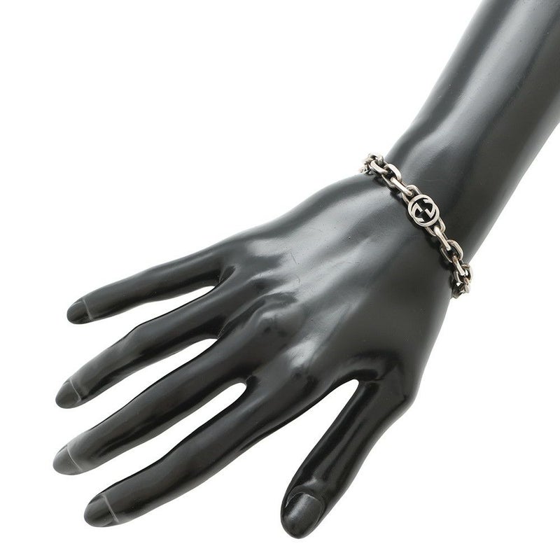 グッチ ブレスレット インターロッキング チェーン Ag925 サイズ18 620798 GUCCI アクセサリー