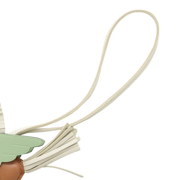 エルメス バッグチャーム ロデオPM ペガサスゴールド/ヴェールクリケット/クレ ラムスキン B刻印