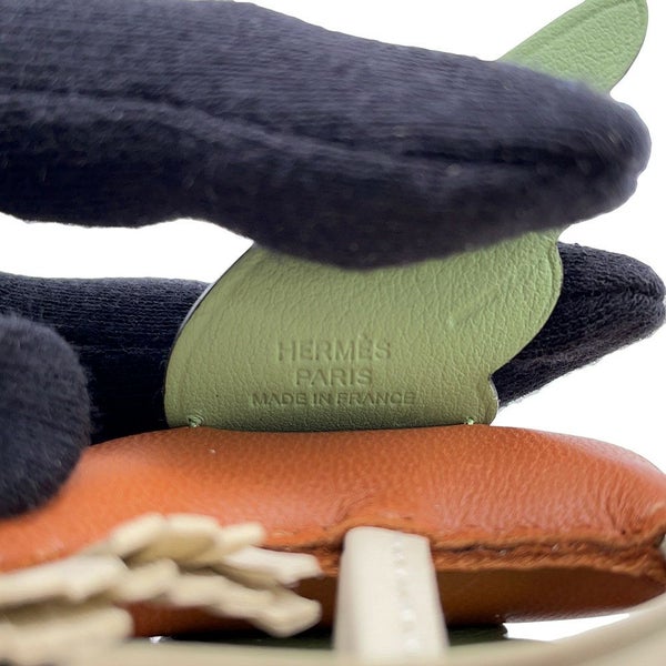 エルメス バッグチャーム ロデオPM ペガサスゴールド/ヴェールクリケット/クレ ラムスキン B刻印