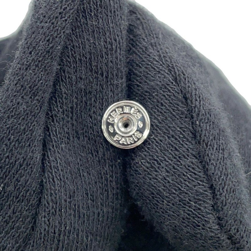 エルメス ピアス ミニ・ポップアッシュ ブラック/シルバー金具 Hモチーフ HERMES Pop H ポップH 黒