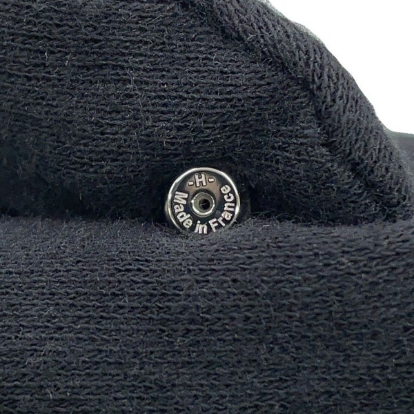 エルメス ピアス ミニ・ポップアッシュ ブラック/シルバー金具 Hモチーフ HERMES Pop H ポップH 黒