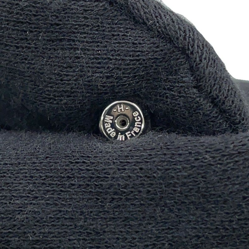 エルメス ピアス ミニ・ポップアッシュ ブラック/シルバー金具 Hモチーフ HERMES Pop H ポップH 黒