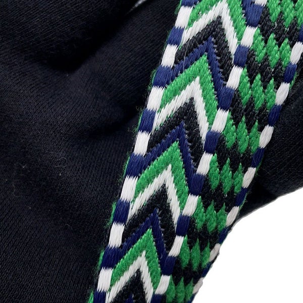 エルメス ショルダーストラップ バンドリエール サングル アレグロ ブラック/バンブー/ホワイト/ブルーインディゴ/シルバー金具 Y刻印