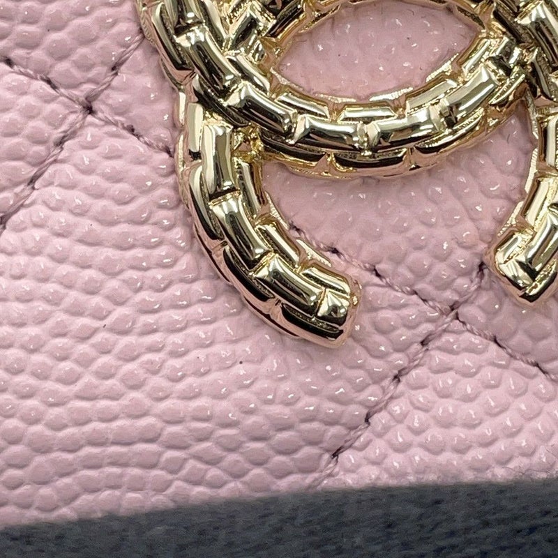 シャネル カードケース マトラッセ ココマーク キャビアスキン AP3187 CHANEL 財布