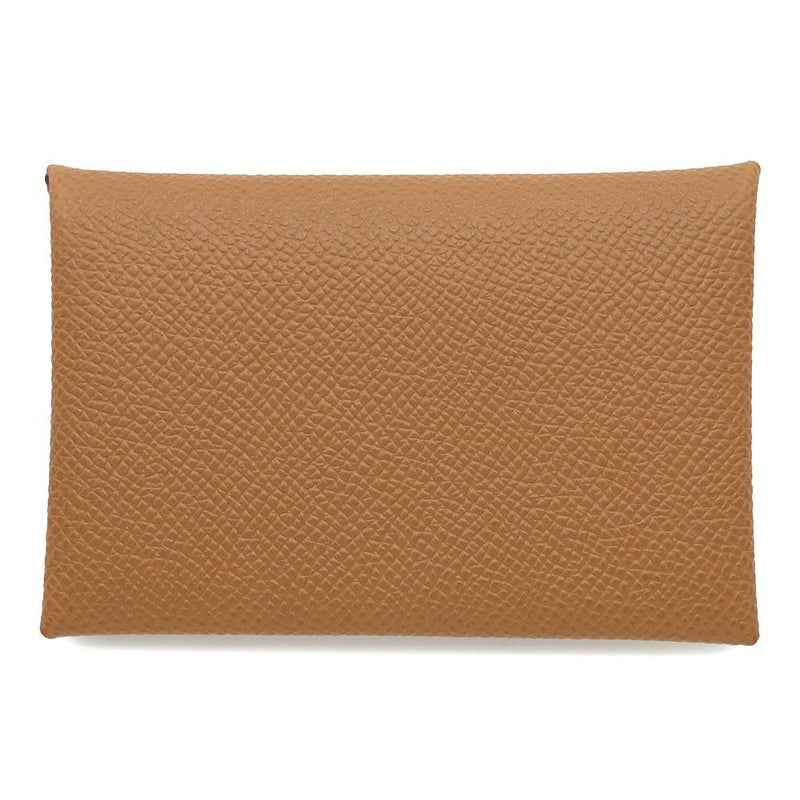 エルメス カードケース カルヴィ ゴールド エプソン W刻印 HERMES 名刺入れ