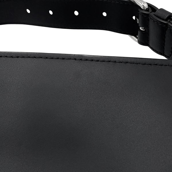 ヴァレンティノ・ガラヴァーニ ボディバッグ VLTNロゴ レザー VY2B0A10WJW VALENTINO ベルトバッグ 黒 白