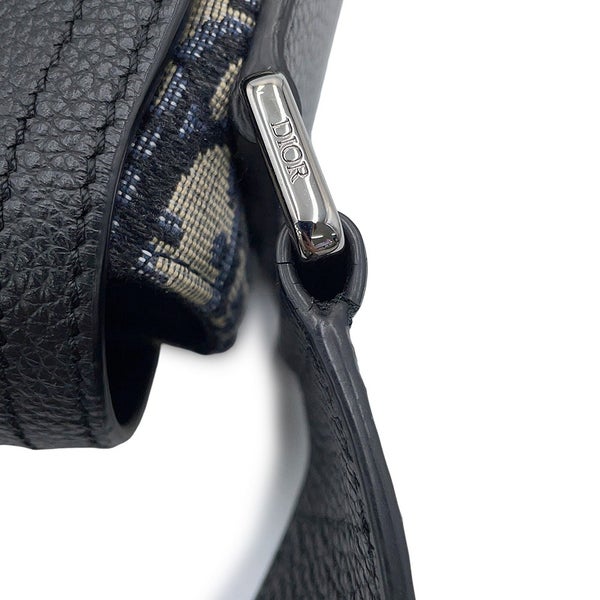 クリスチャン・ディオール ショルダーバッグ オブリーク ミニ サドル メッセンジャーバッグ 1ADME130YKS 黒 トロッター