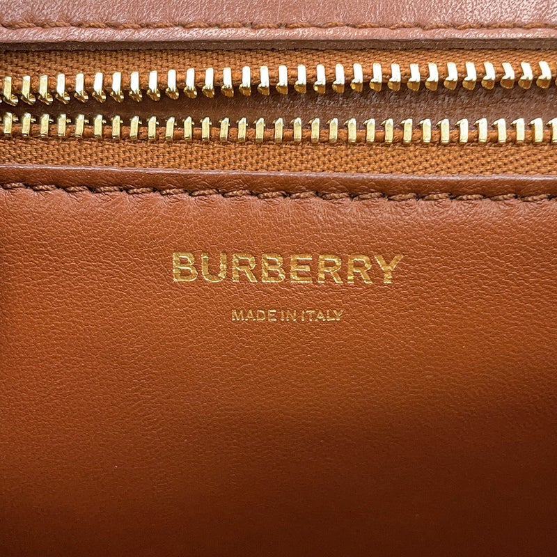 バーバリー チェーンショルダーバッグ TB ミディアム スエード レザー BURBERRY