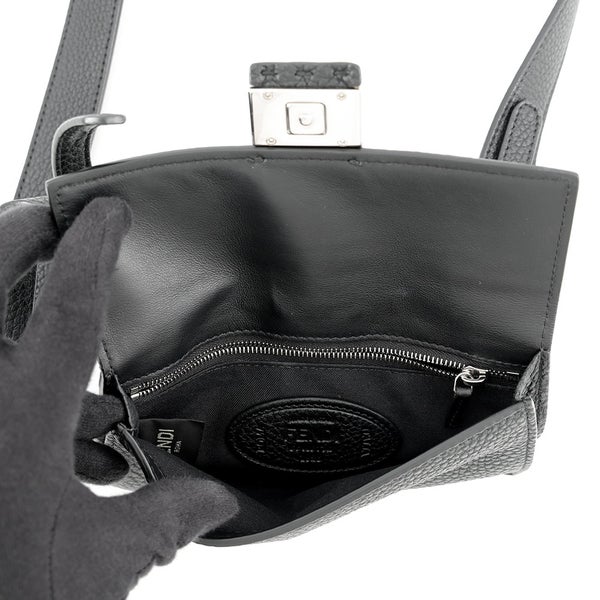 フェンディ ショルダーバッグ セレリア バゲット スリム クラッチ 7M0295 FENDI ポーチ クラッチ 黒