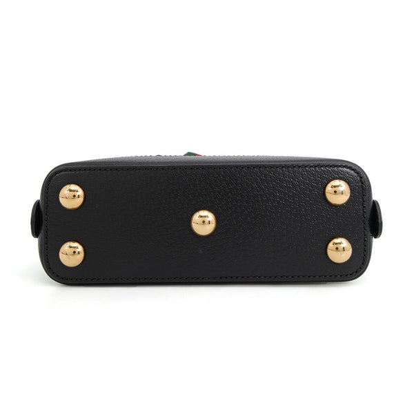グッチ ハンドバッグ ホースビット1955 ミニ トップハンドル アディダスコラボ 677212 GUCCI 2wayショルダー 黒