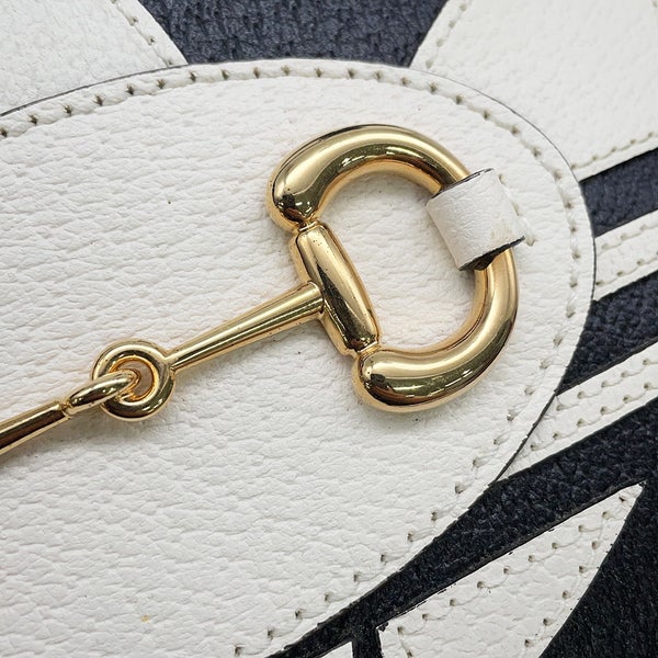 グッチ ハンドバッグ ホースビット1955 ミニ トップハンドル アディダスコラボ 677212 GUCCI 2wayショルダー 黒