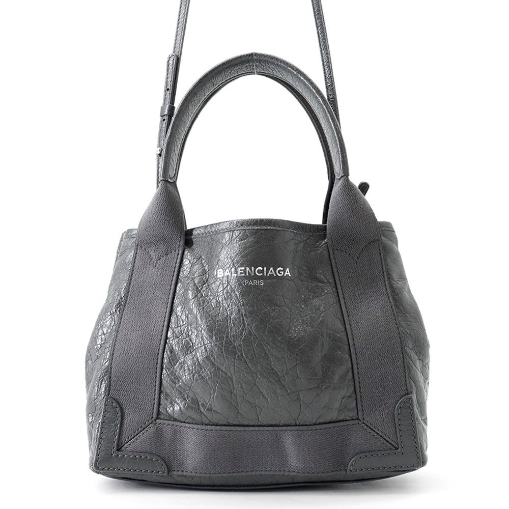 バレンシアガ ハンドバッグ ネイビーカバXS レザー 390346 BALENCIAGA
