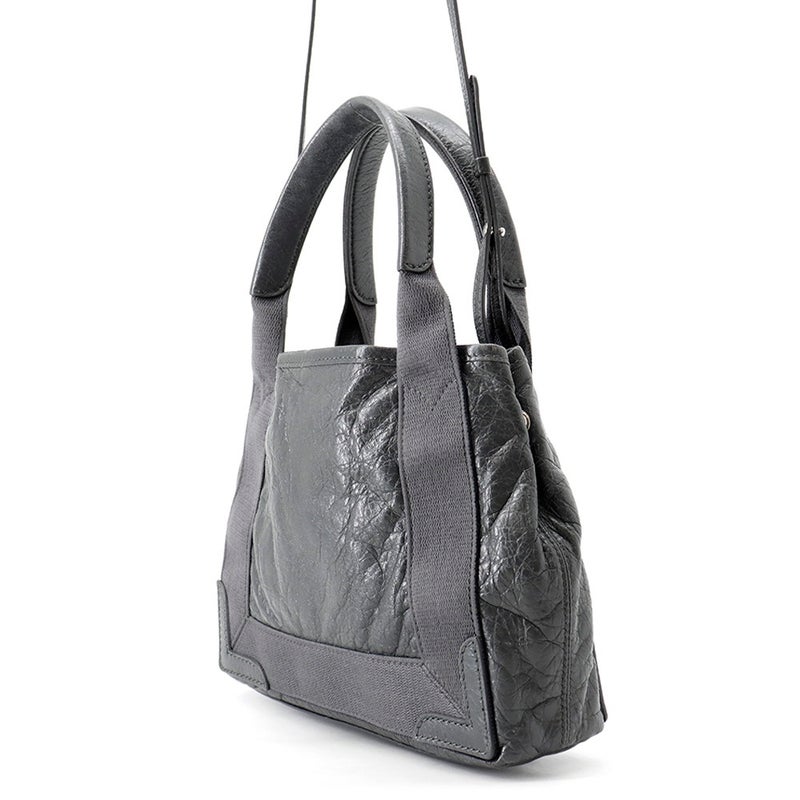 バレンシアガ ハンドバッグ ネイビーカバXS レザー 390346 BALENCIAGA 2way