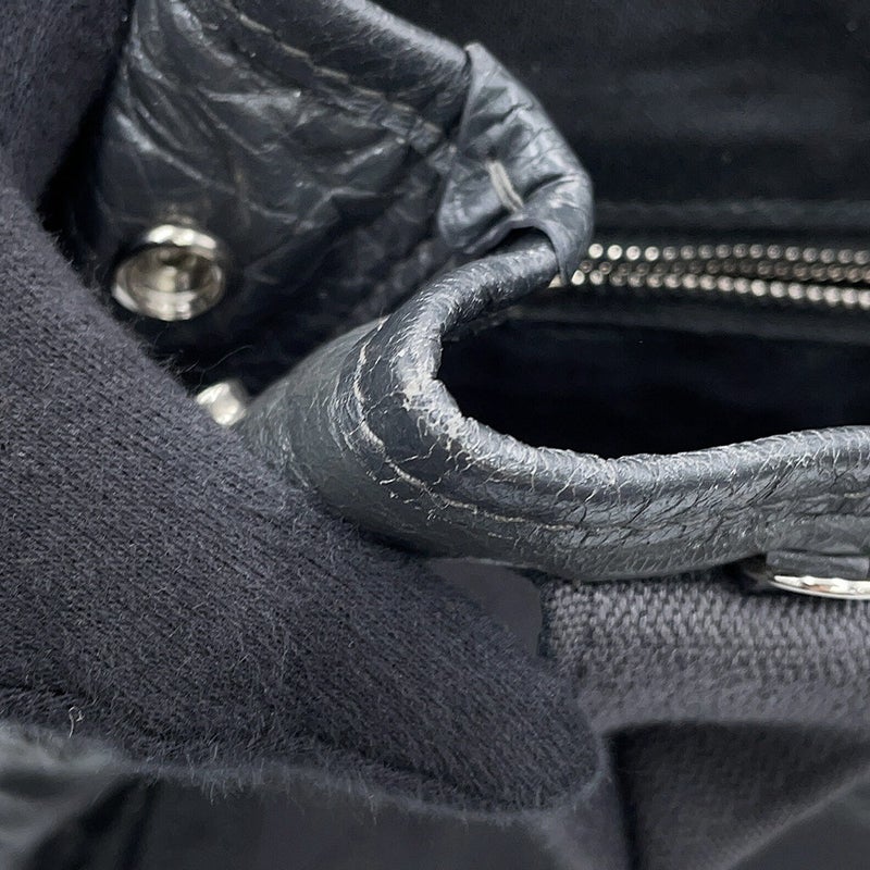 バレンシアガ ハンドバッグ ネイビーカバXS レザー 390346 BALENCIAGA 2way