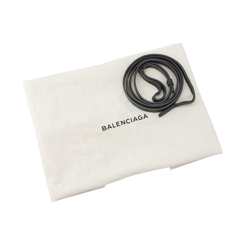 バレンシアガ ハンドバッグ ネイビーカバXS レザー 390346 BALENCIAGA 2way
