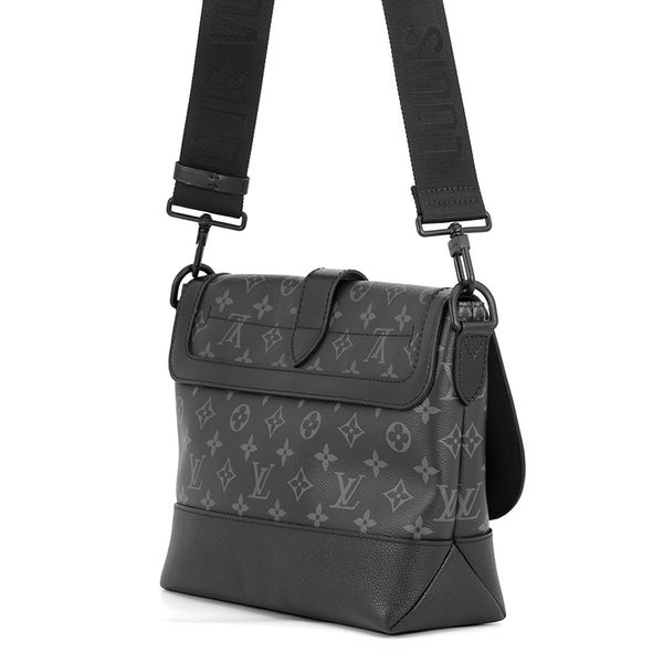 ルイヴィトン ショルダーバッグ モノグラム・エクリプス ソミュール・メッセンジャー M45911 LOUIS VUITTON ブラック 黒