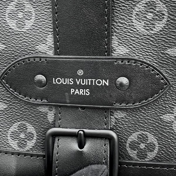 ルイヴィトン ショルダーバッグ モノグラム・エクリプス ソミュール・メッセンジャー M45911 LOUIS VUITTON ブラック 黒