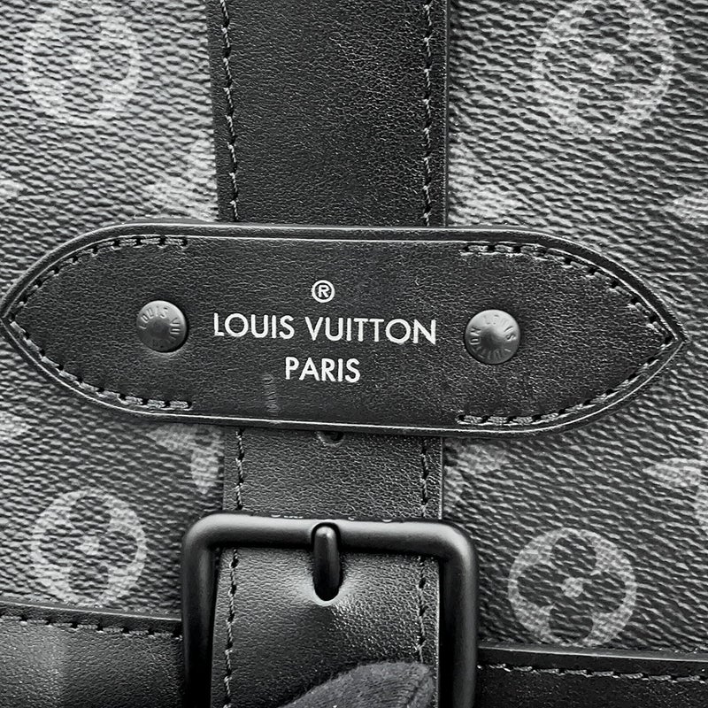 ルイヴィトン ショルダーバッグ モノグラム・エクリプス ソミュール・メッセンジャー M45911 LOUIS VUITTON ブラック 黒