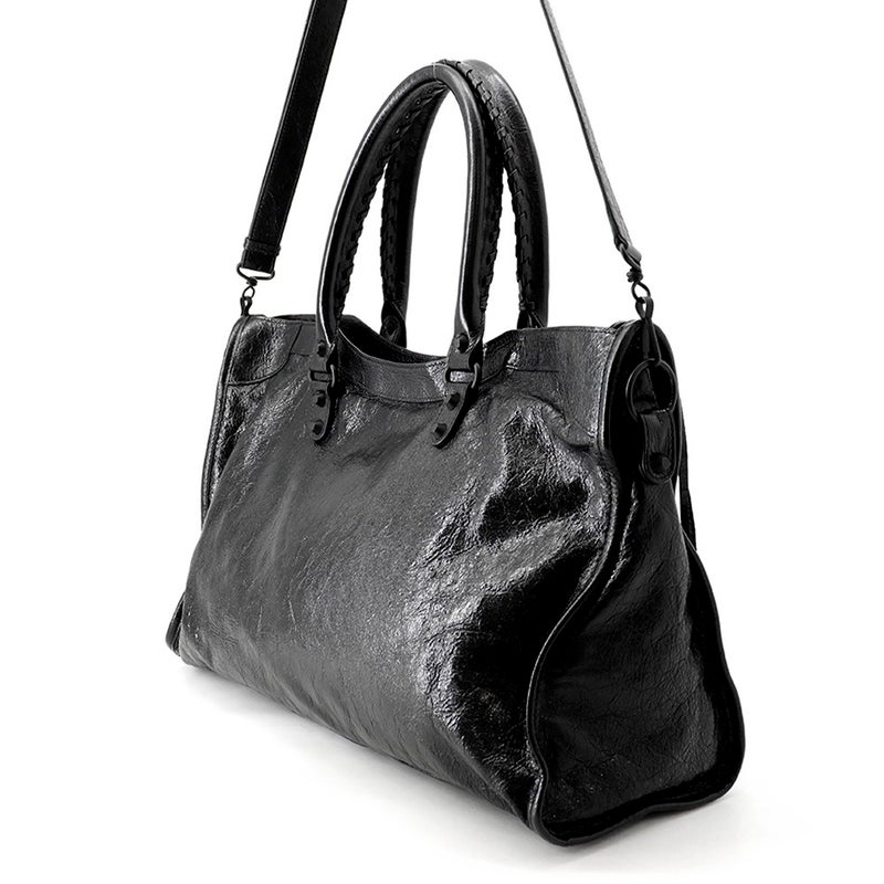 バレンシアガ トートバッグ ルシティ Le City ラージ 810364 BALENCIAGA 2wayショルダーバッグ 黒