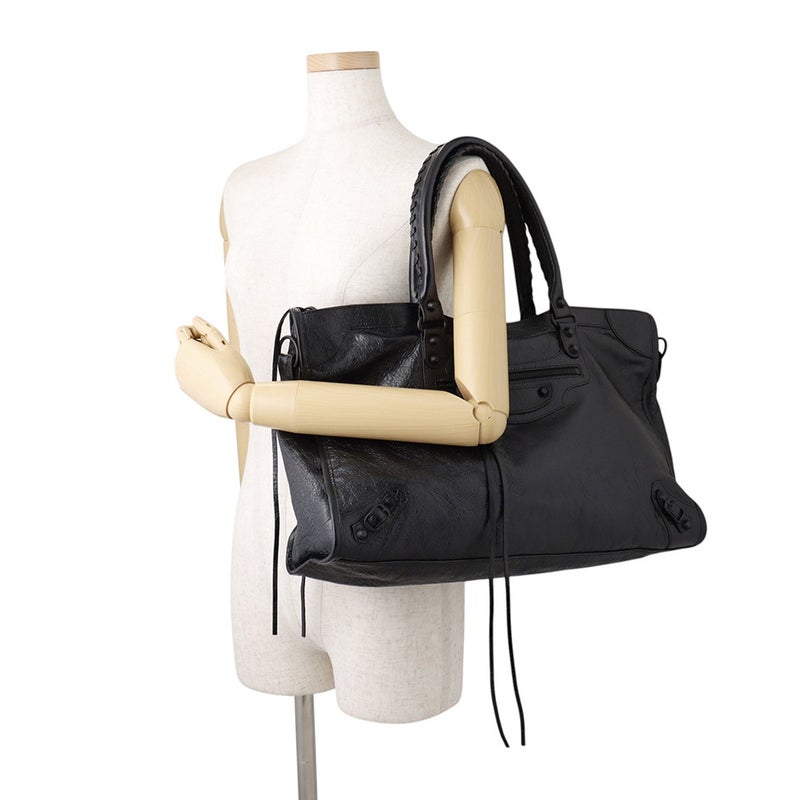 バレンシアガ トートバッグ ルシティ Le City ラージ 810364 BALENCIAGA 2wayショルダーバッグ 黒