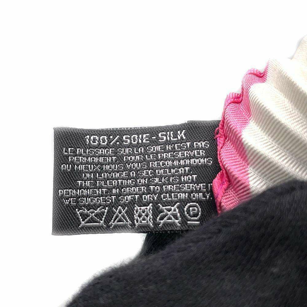 シャネル スカーフ プリーツ シルク CHANEL 雑貨 ノベルティ 安心保証