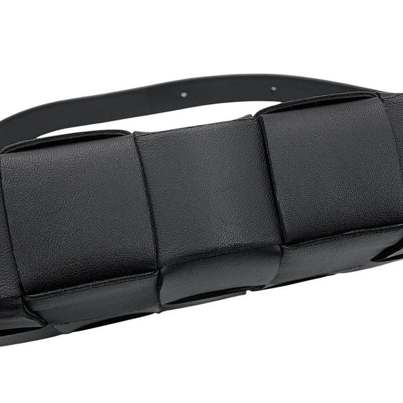 ボッテガヴェネタ ショルダーバッグ マキシイントレチャート スモール カセット ラムスキン 578004 BOTTEGA VENETA 黒