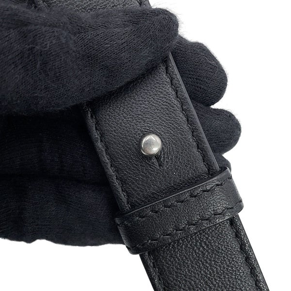 ボッテガヴェネタ ショルダーバッグ マキシイントレチャート スモール カセット ラムスキン 578004 BOTTEGA VENETA 黒